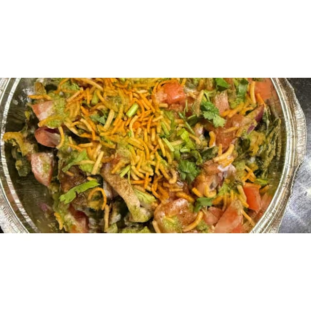 Spinach chaat.