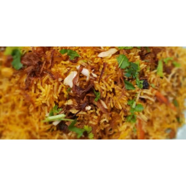 Veggie biryani.